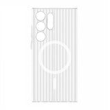 Samsung Galaxy S24 Ultra Deksel Korrugerte MagSafe Transparent
