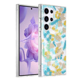 Samsung Galaxy S24 Ultra Deksel Blomstermønster MagSafe Turkis