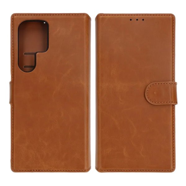 Rvelon Samsung Galaxy S24 Ultra Etui Detachable Wallet Case Brun