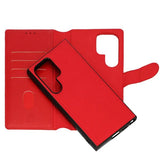Rvelon Samsung Galaxy S24 Ultra Etui Detachable Wallet Case Rød