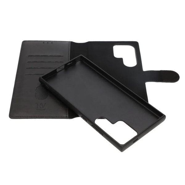 Rvelon Samsung Galaxy S24 Ultra Etui Detachable Wallet Case Svart