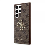 Guess Samsung Galaxy S24 Ultra 4G Metal Logo Brun