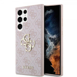 Guess Samsung Galaxy S24 Ultra 4G Metal Logo Rosa