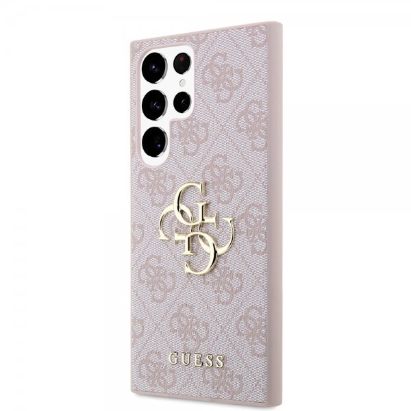 Guess Samsung Galaxy S24 Ultra 4G Metal Logo Rosa