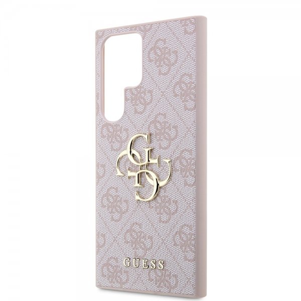Guess Samsung Galaxy S24 Ultra 4G Metal Logo Rosa