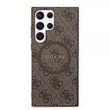 Guess Samsung Galaxy S24 Ultra 4G Pattern MagSafe Brun