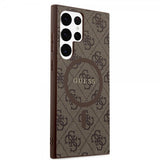 Guess Samsung Galaxy S24 Ultra 4G Pattern MagSafe Brun