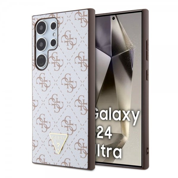 Guess Samsung Galaxy S24 Ultra 4G Print Grained Hvit
