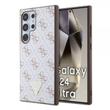 Guess Samsung Galaxy S24 Ultra 4G Print Grained Hvit
