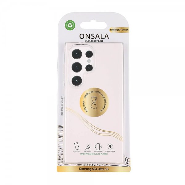 Onsala Samsung Galaxy S24 Ultra Deksel Resirkulert TPU Transparent