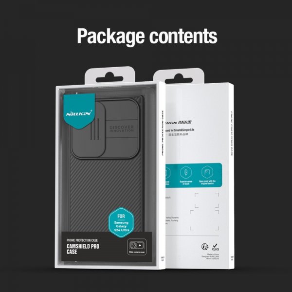 Nillkin Samsung Galaxy S24 Ultra Deksel CamShield Pro Svart