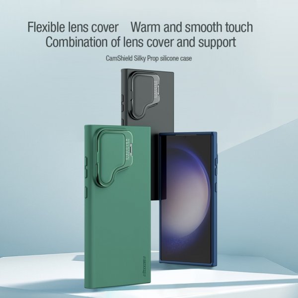 Nillkin Samsung Galaxy S24 Ultra Deksel CamShield Silky Prop Grønn
