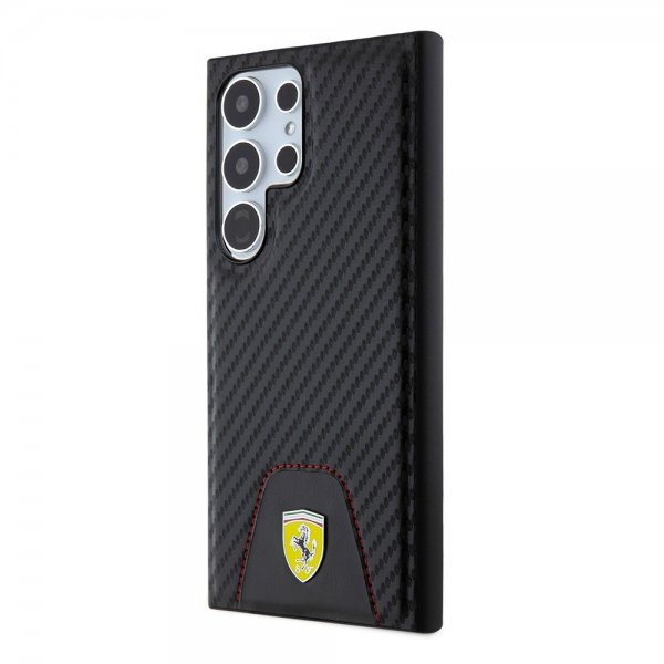 Ferrari Samsung Galaxy S24 Ultra Carbon & Stripe Svart