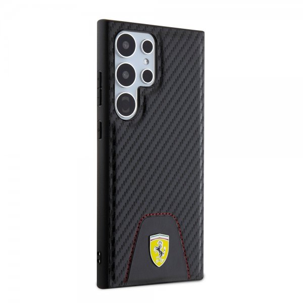 Ferrari Samsung Galaxy S24 Ultra Carbon & Stripe Svart