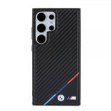 BMW Samsung Galaxy S24 Ultra Carbon Tricolor Stripe MagSafe Svart