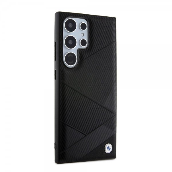 BMW Samsung Galaxy S24 Ultra Carbon Tricolor Stripe MagSafe Svart