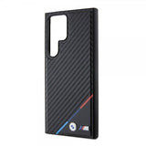 BMW Samsung Galaxy S24 Ultra Carbon Tricolor Stripe MagSafe Svart