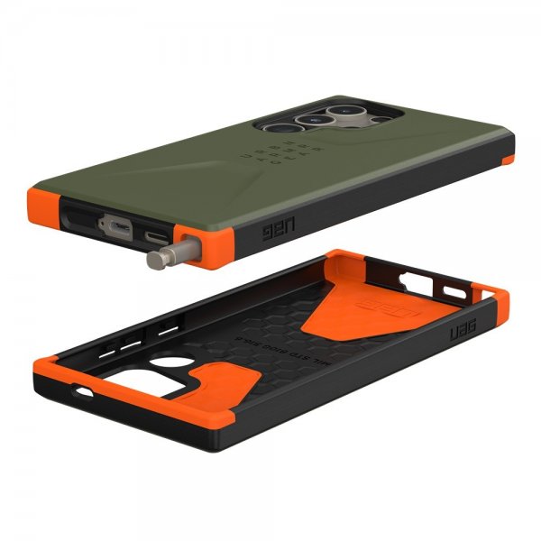 Urban Armor Gear (UAG) Samsung Galaxy S24 Ultra Deksel Civilian Olive Drab