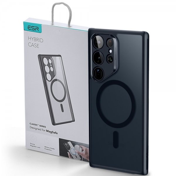 ESR Samsung Galaxy S24 Ultra Deksel Classic Hybrid HaloLock Clear Black