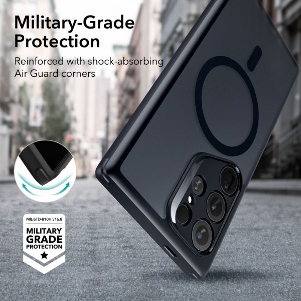 ESR Samsung Galaxy S24 Ultra Deksel Classic Hybrid HaloLock Frosted Black