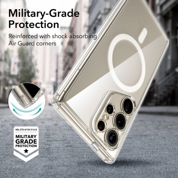 ESR Samsung Galaxy S24 Ultra Deksel Classic Hybrid HaloLock Transparent