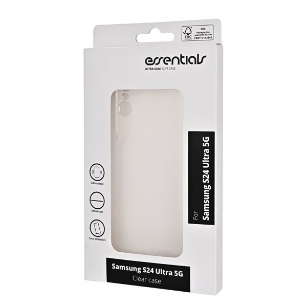 Essentials Samsung Galaxy S24 Ultra Deksel Clear Case Transparent