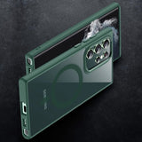 Samsung Galaxy S24 Ultra Deksel Farget Kant MagSafe Grønn