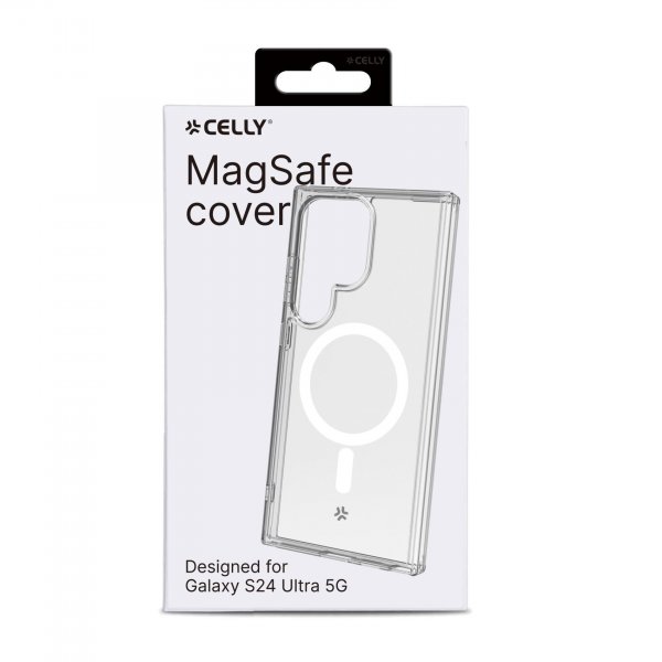 Celly Samsung Galaxy S24 Ultra Deksel GELSKINMAG MagSafe Transparent