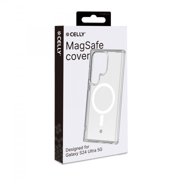 Celly Samsung Galaxy S24 Ultra Deksel GELSKINMAG MagSafe Transparent