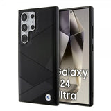 BMW Samsung Galaxy S24 Ultra Genuine Leather Textured Svart