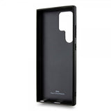 BMW Samsung Galaxy S24 Ultra Genuine Leather Textured Svart