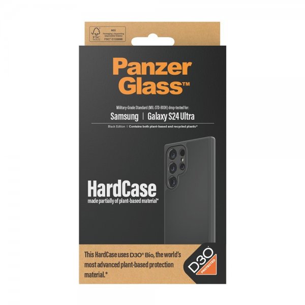 PanzerGlass Samsung Galaxy S24 Ultra Deksel HardCase D3O Svart