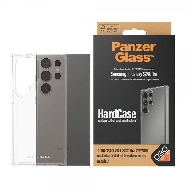 PanzerGlass Samsung Galaxy S24 Ultra Deksel HardCase D3O Transparent