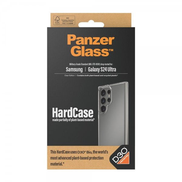 PanzerGlass Samsung Galaxy S24 Ultra Deksel HardCase D3O Transparent