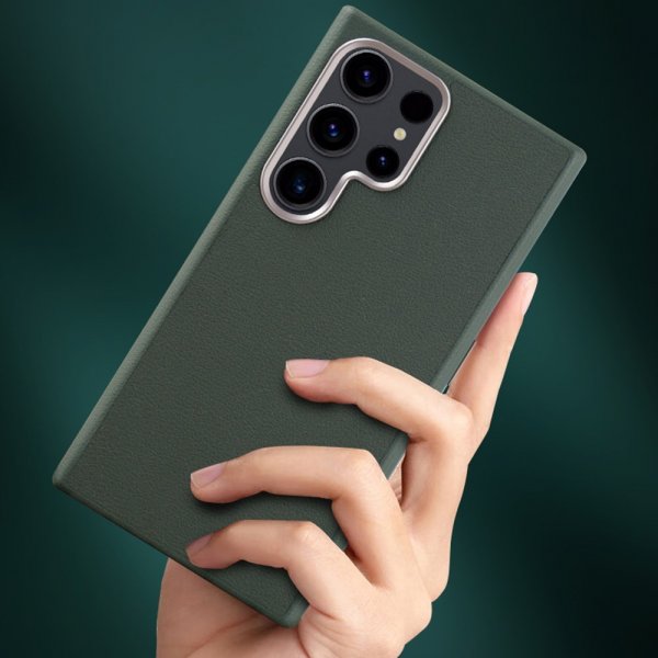 X-Level Samsung Galaxy S24 Ultra Deksel Skinntekstur Grå