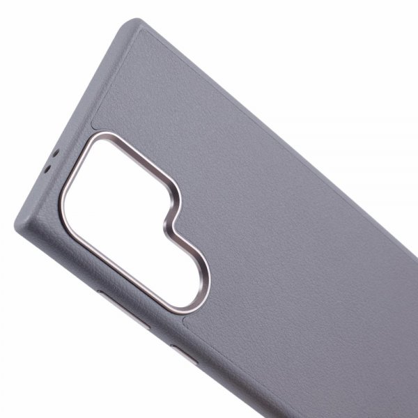 X-Level Samsung Galaxy S24 Ultra Deksel Skinntekstur MagSafe Grå