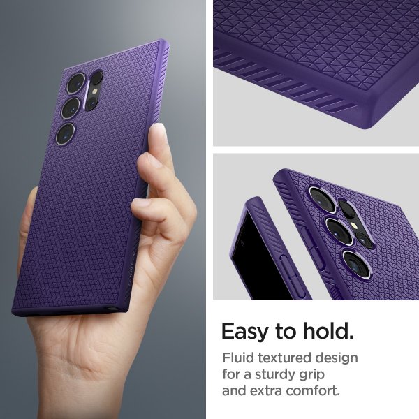 Spigen Samsung Galaxy S24 Ultra Deksel Liquid Air Deep Purple