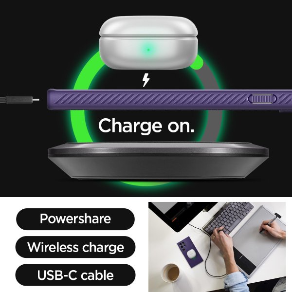 Spigen Samsung Galaxy S24 Ultra Deksel Liquid Air Deep Purple