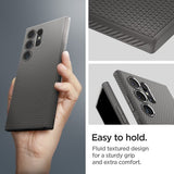 Spigen Samsung Galaxy S24 Ultra Deksel Liquid Air Marble Grey