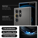 Spigen Samsung Galaxy S24 Ultra Deksel Liquid Air Marble Grey