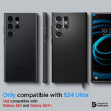 Spigen Samsung Galaxy S24 Ultra Deksel Liquid Air Matte Black