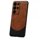 Sulada Samsung Galaxy S24 Ultra Deksel Magnetic Series Brun