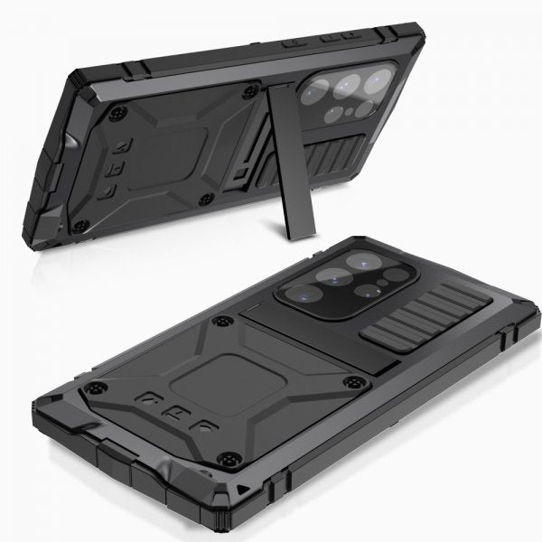 R-JUST Samsung Galaxy S24 Ultra Deksel Metall Støtsikker Svart