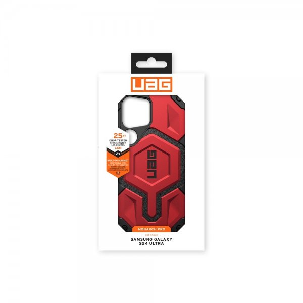 Urban Armor Gear (UAG) Samsung Galaxy S24 Ultra Deksel Monarch Pro MagSafe Crimson