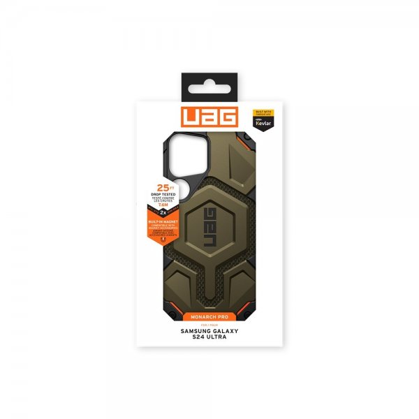 Urban Armor Gear (UAG) Samsung Galaxy S24 Ultra Deksel Monarch Pro MagSafe Element Green