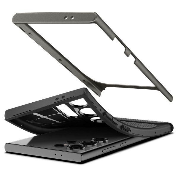 Spigen Samsung Galaxy S24 Ultra Deksel Neo Hybrid Gunmetal