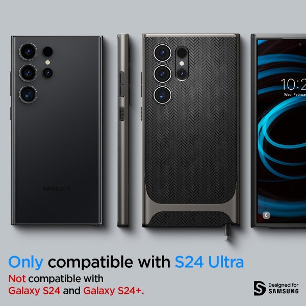 Spigen Samsung Galaxy S24 Ultra Deksel Neo Hybrid Gunmetal