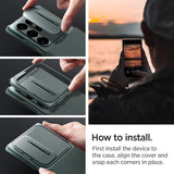 Spigen Samsung Galaxy S24 Ultra Deksel Optik Armor Abyss Green