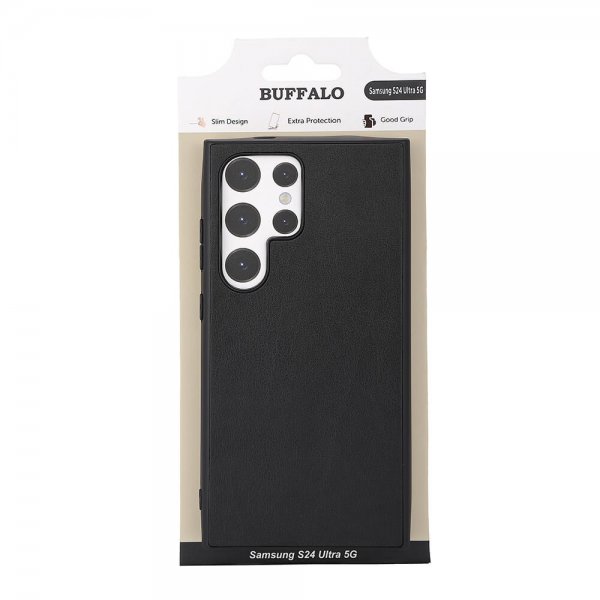 Buffalo Samsung Galaxy S24 Ultra Deksel PU Svart