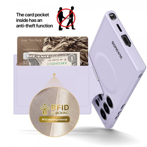 Dux Ducis Samsung Galaxy S24 Ultra Deksel Rafi II Series MagSafe Lilla